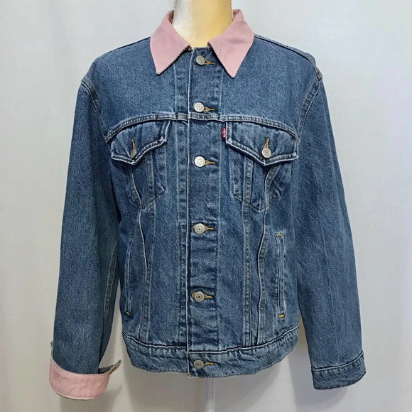 Levi's NWT Ex-Boyfriend Trucker Jean Jacket Women XS *Pls See Description* - Picture 2 of 13